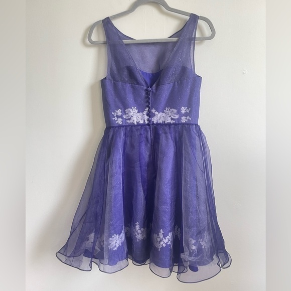 Disney Fairytale Weddings Purple Tulle Embroidered Dress Princess Fairycore - Picture 2 of 14